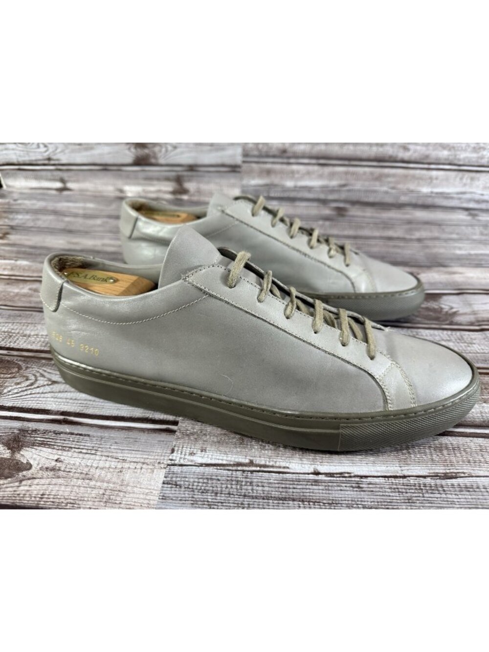 Common Projects Achilles Low Sneakers 1528 Size US 12 EU 45 Color Grey